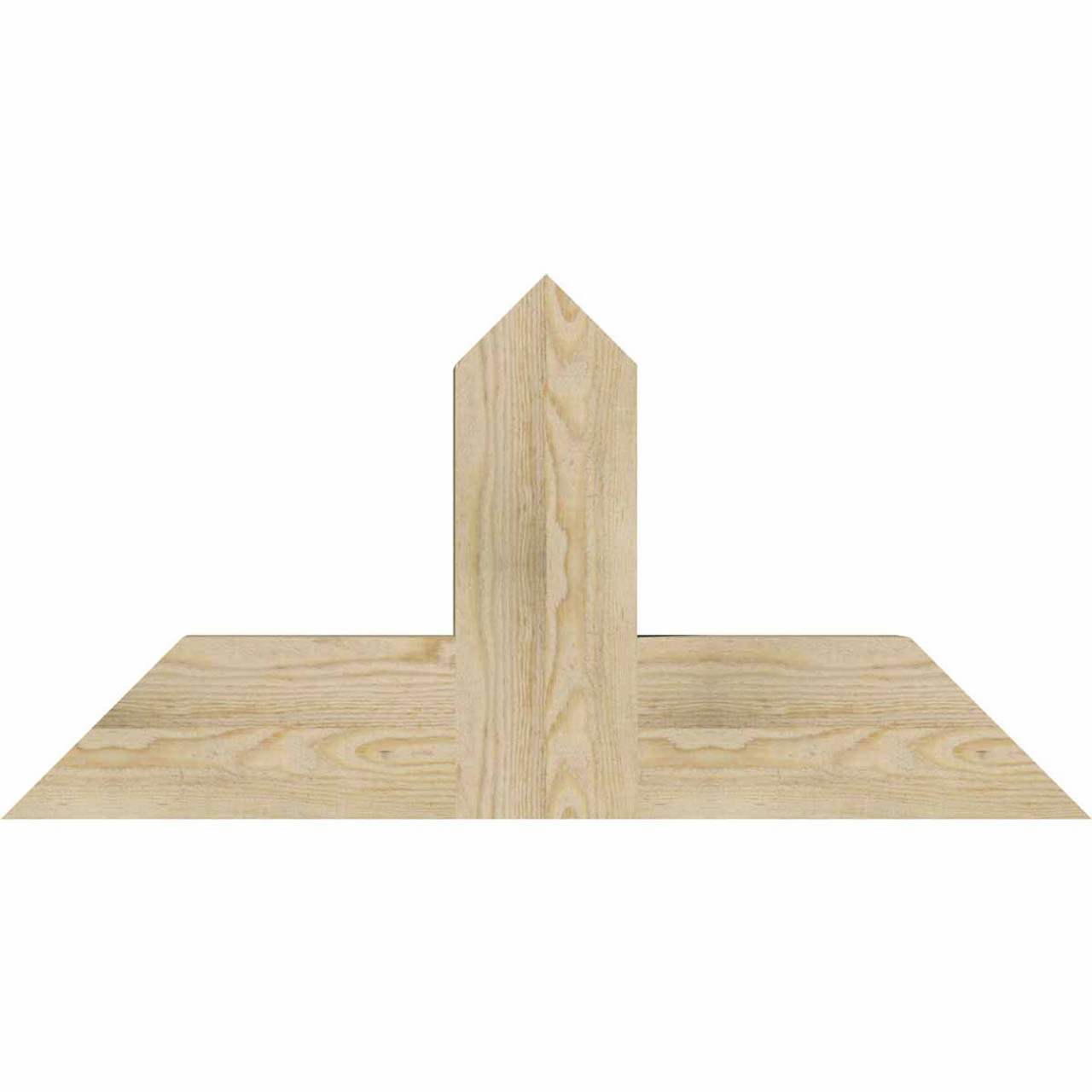 12/12 Pitch Portland Rough Sawn Timber Gable Bracket GBW036X18X0406POR00RDF