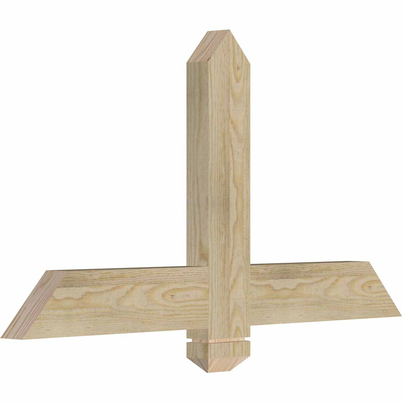 13/12 Pitch Eugene Rough Sawn Timber Gable Bracket GBW036X19X0204EUG00RDF