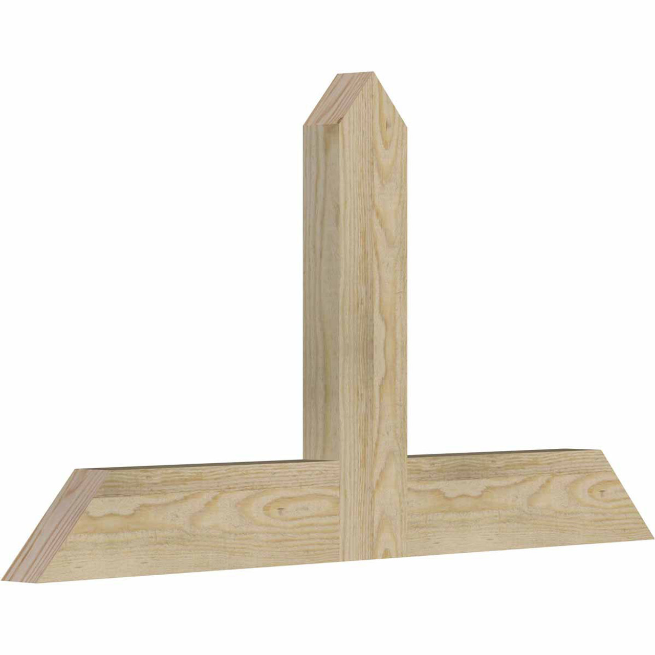 13/12 Pitch Portland Rough Sawn Timber Gable Bracket GBW036X19X0204POR00RDF