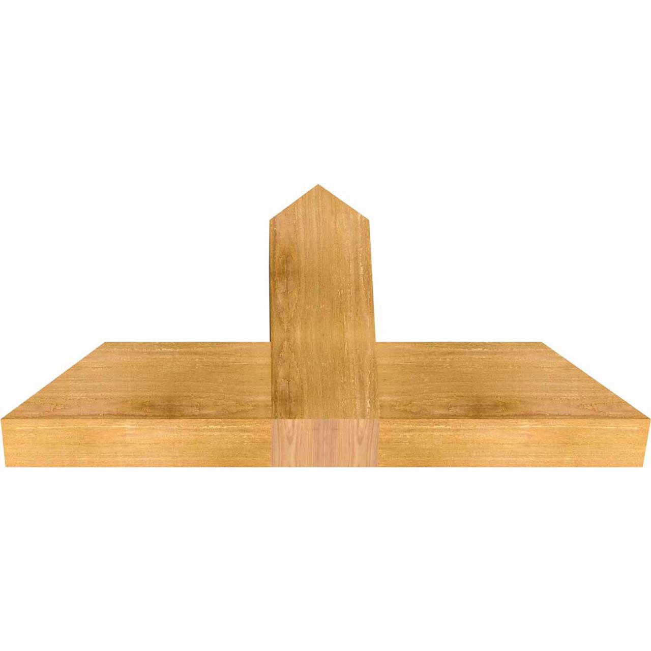 13/12 Pitch Portland Rough Sawn Timber Gable Bracket GBW036X19X0406POR00RWR