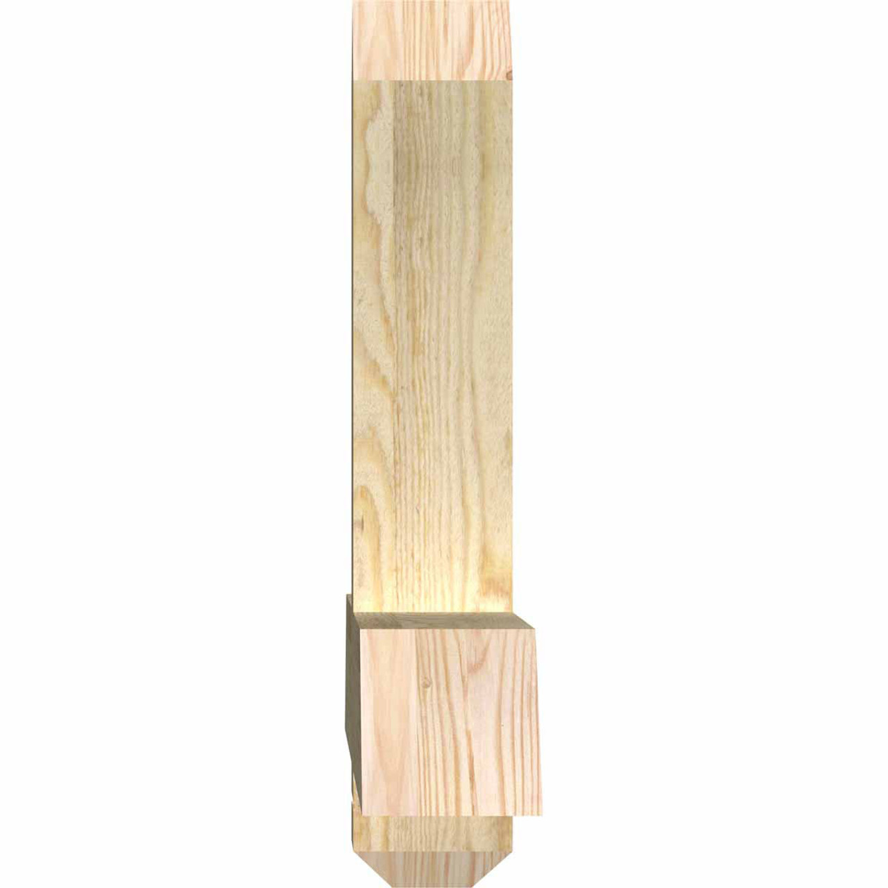 13/12 Pitch Eugene Rough Sawn Timber Gable Bracket GBW036X19X0404EUG00RDF