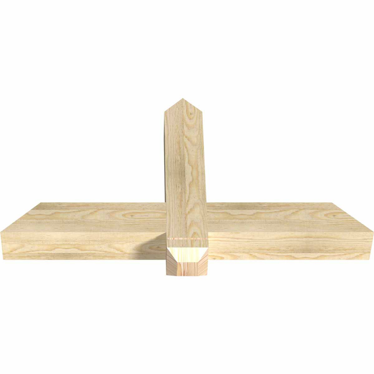 13/12 Pitch Eugene Rough Sawn Timber Gable Bracket GBW036X19X0404EUG00RDF