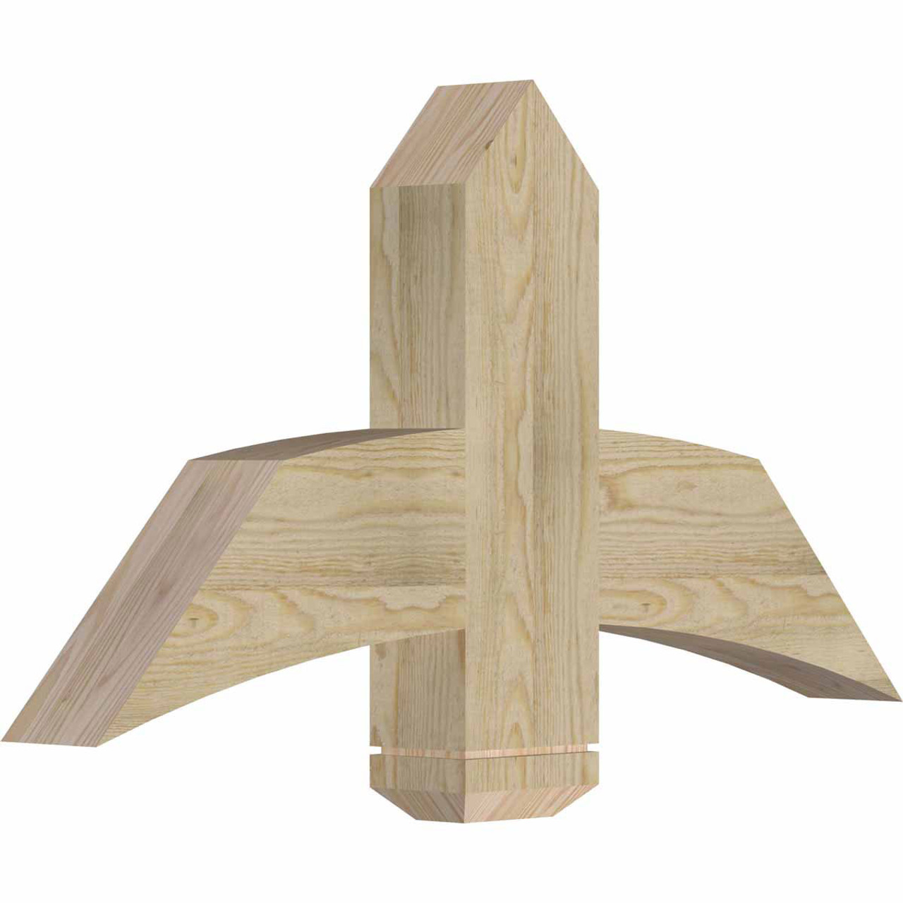 13/12 Pitch Bellingham Rough Sawn Timber Gable Bracket GBW036X19X0406BEL00RDF