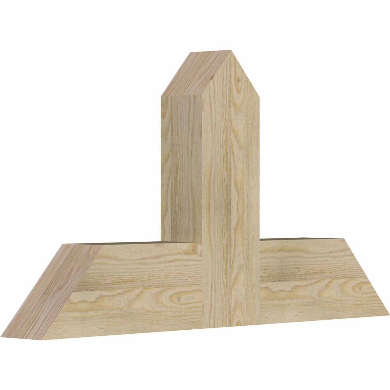 13/12 Pitch Portland Rough Sawn Timber Gable Bracket GBW036X19X0406POR00RDF