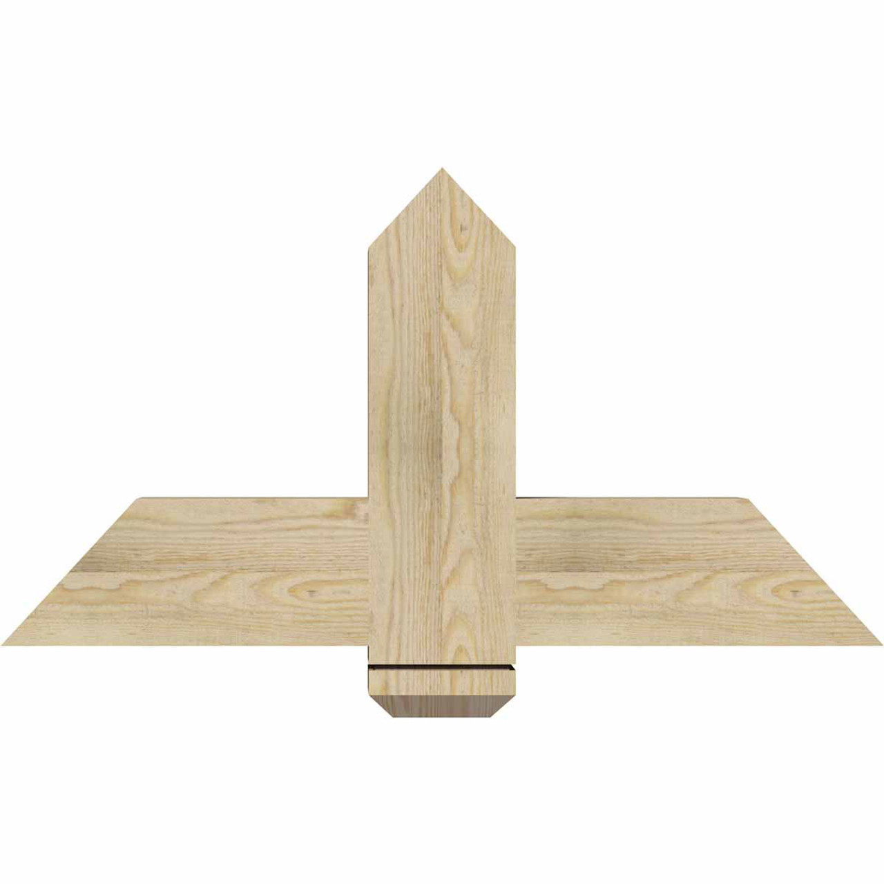 13/12 Pitch Eugene Rough Sawn Timber Gable Bracket GBW036X19X0406EUG00RDF