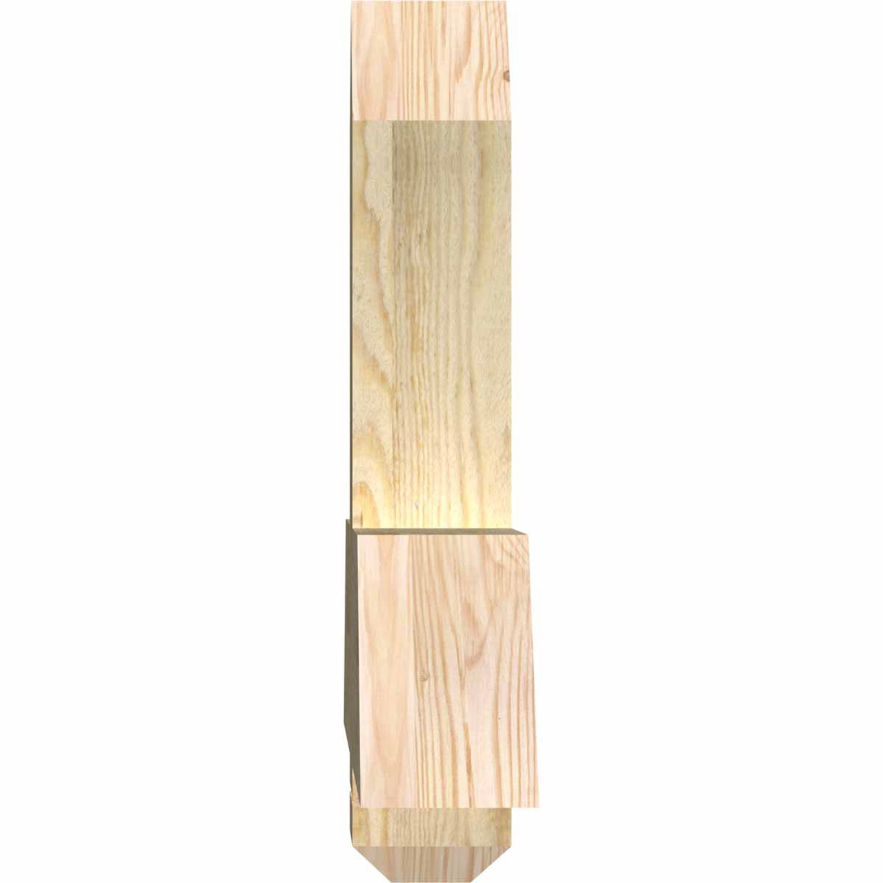 13/12 Pitch Eugene Rough Sawn Timber Gable Bracket GBW036X19X0406EUG00RDF