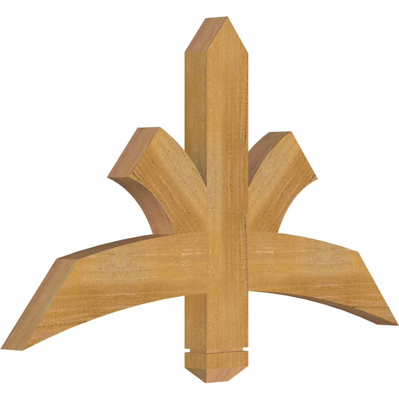 14/12 Pitch Davenport Rough Sawn Timber Gable Bracket GBW036X21X0204DAV00RWR