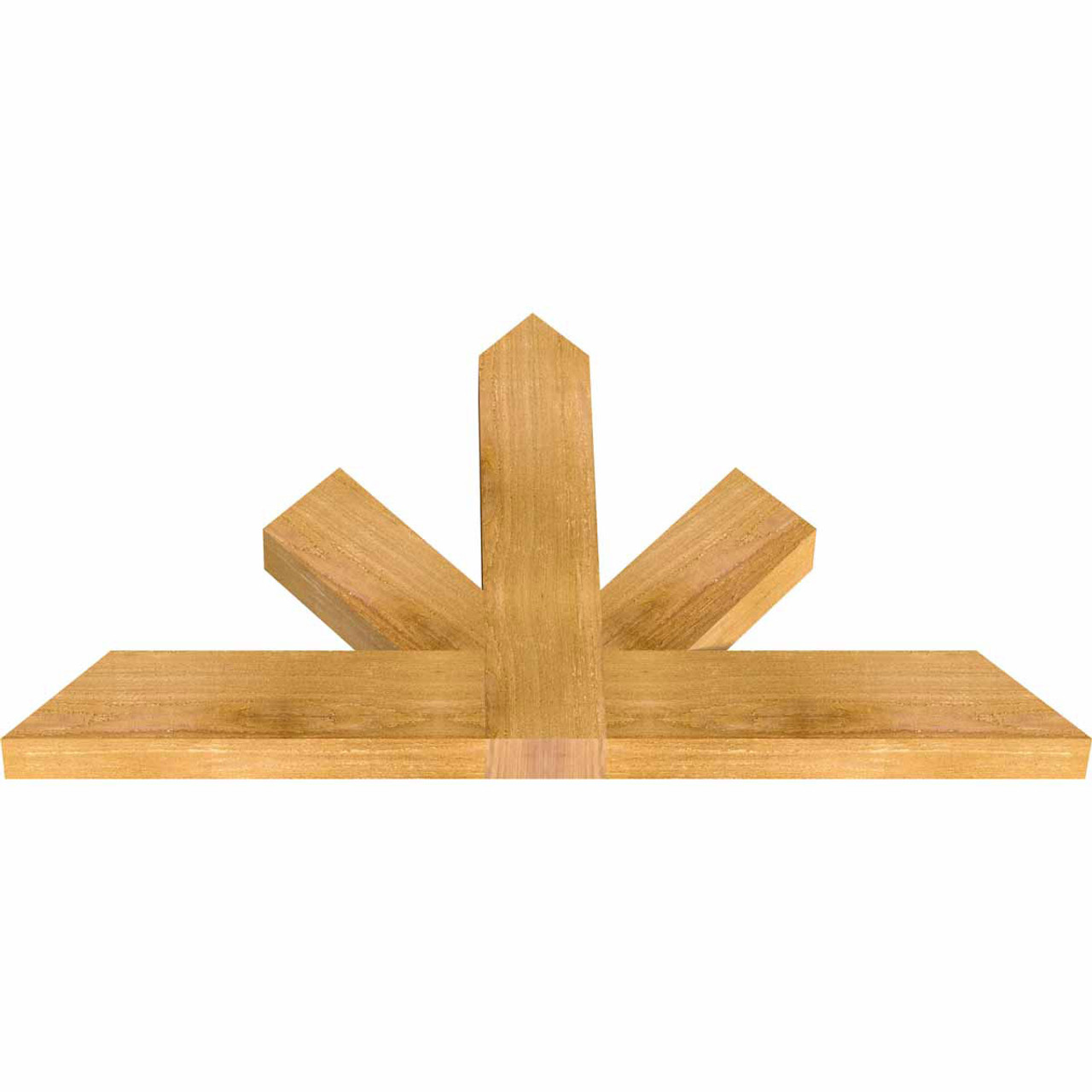 14/12 Pitch Saratoga Rough Sawn Timber Gable Bracket GBW036X21X0204SAR00RWR