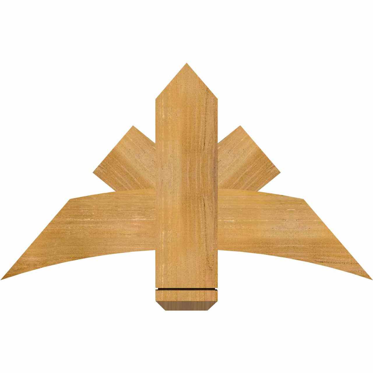 14/12 Pitch Alberta Rough Sawn Timber Gable Bracket GBW036X21X0206ALB00RWR