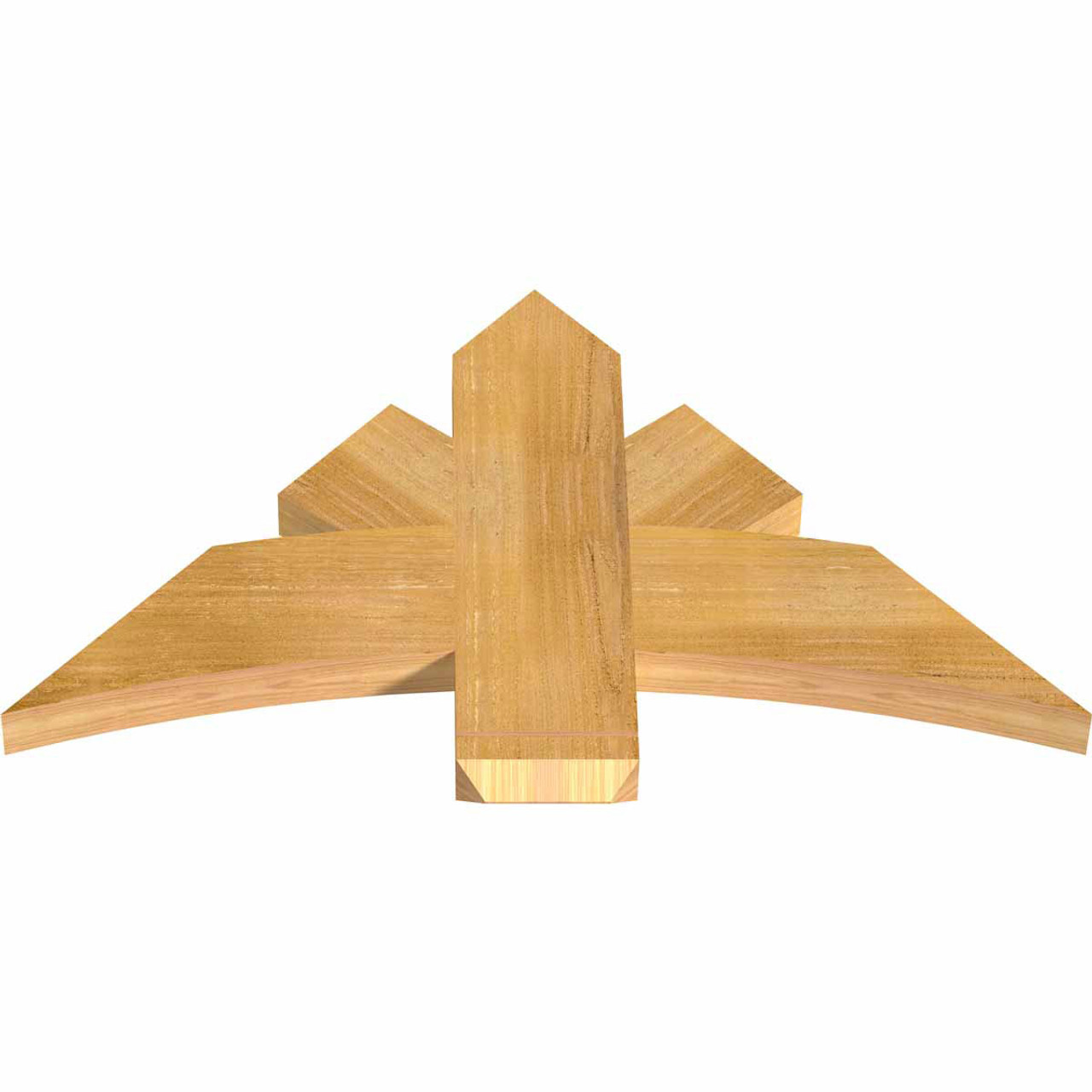 14/12 Pitch Alberta Rough Sawn Timber Gable Bracket GBW036X21X0206ALB00RWR