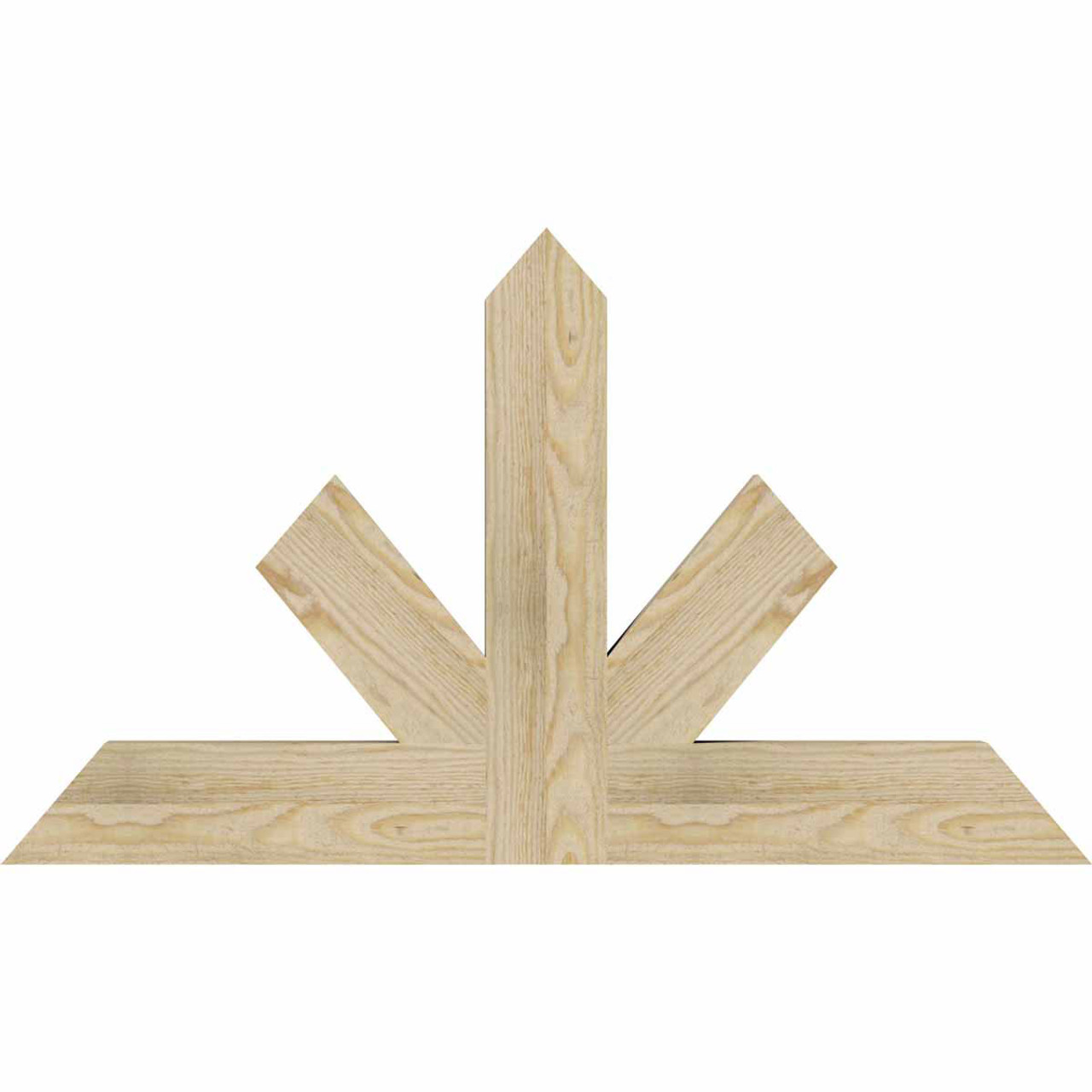 14/12 Pitch Saratoga Rough Sawn Timber Gable Bracket GBW036X21X0204SAR00RDF