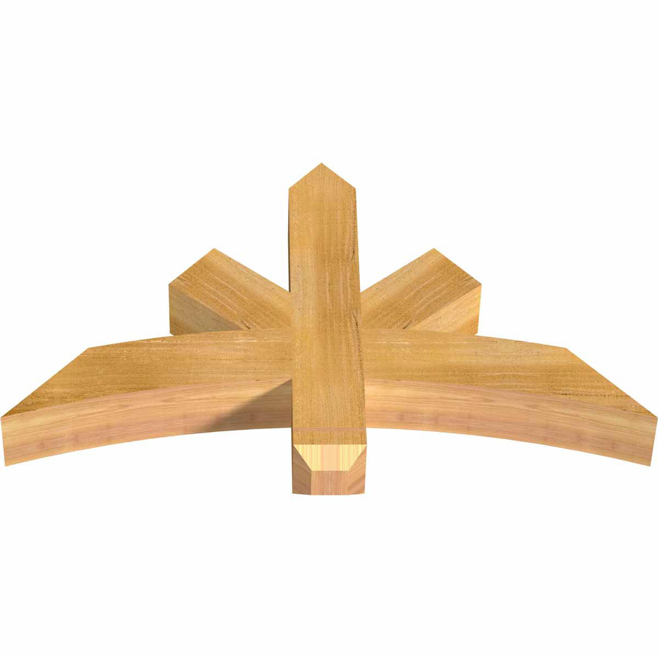 14/12 Pitch Alberta Rough Sawn Timber Gable Bracket GBW036X21X0404ALB00RWR