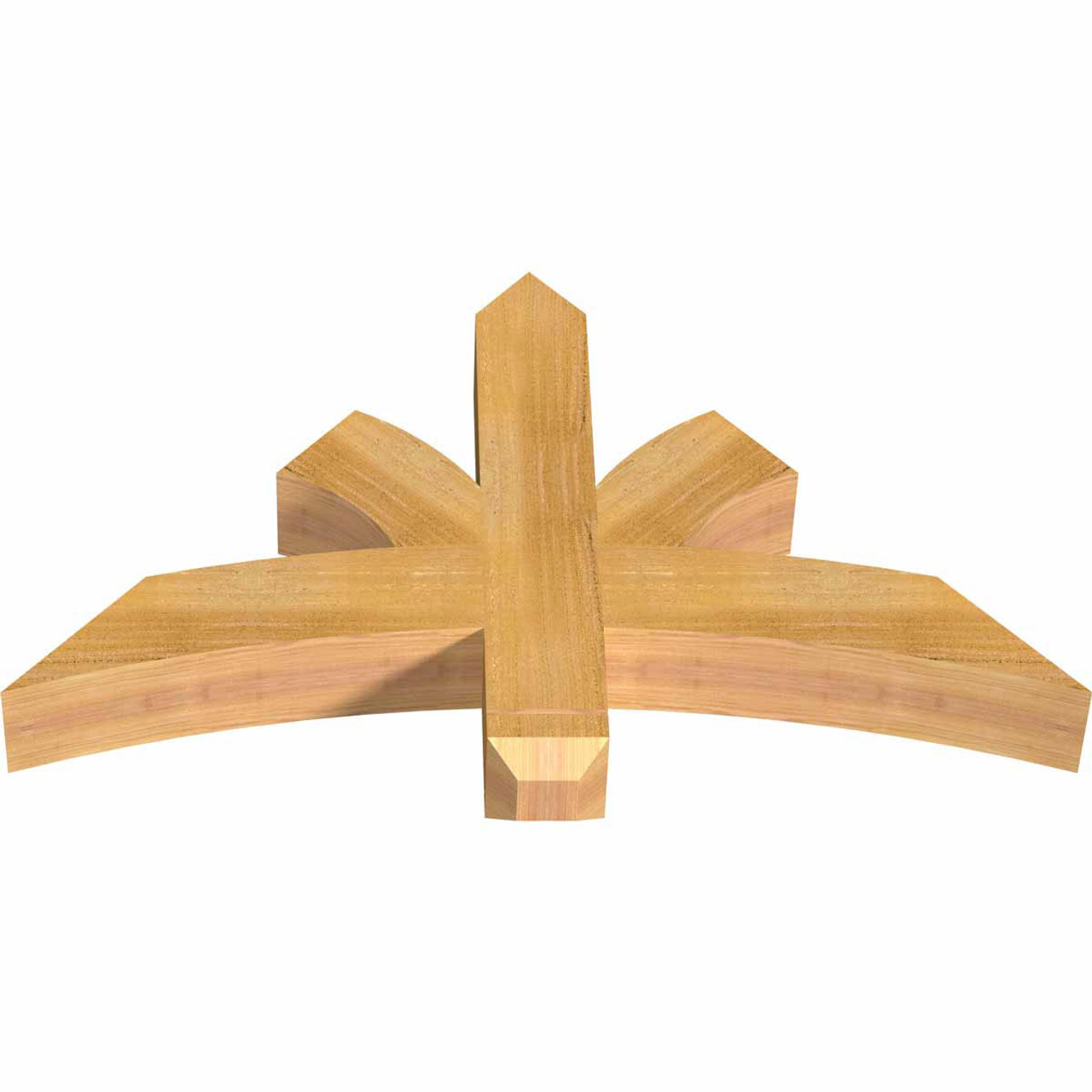 14/12 Pitch Davenport Rough Sawn Timber Gable Bracket GBW036X21X0404DAV00RWR