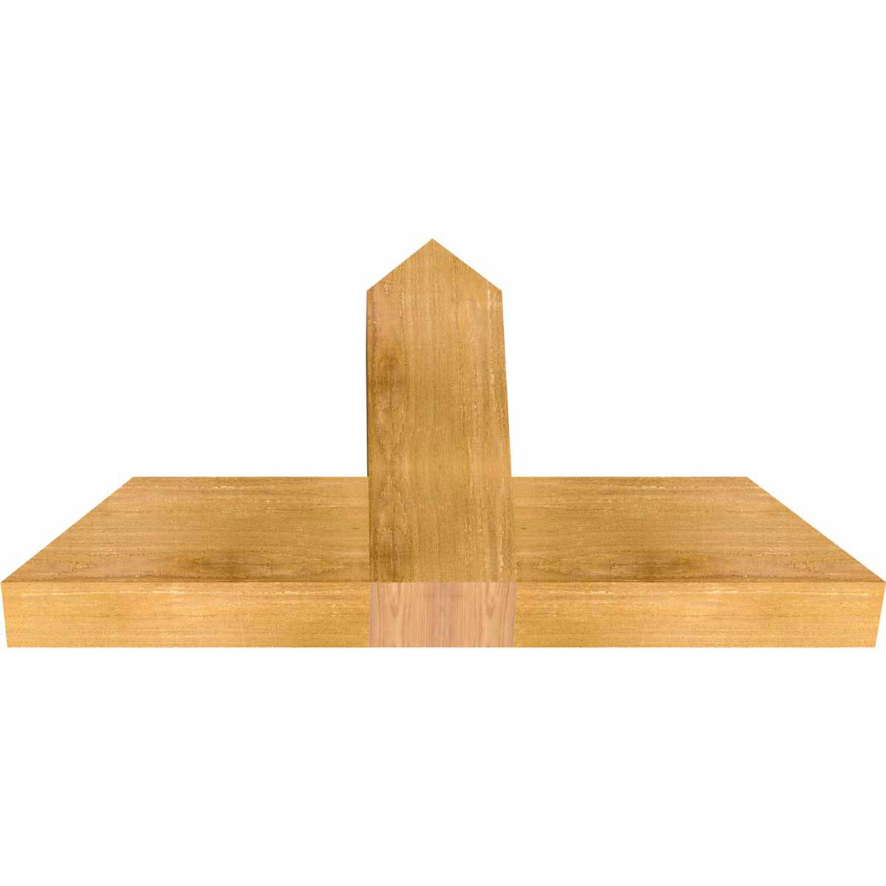 14/12 Pitch Portland Rough Sawn Timber Gable Bracket GBW036X21X0406POR00RWR