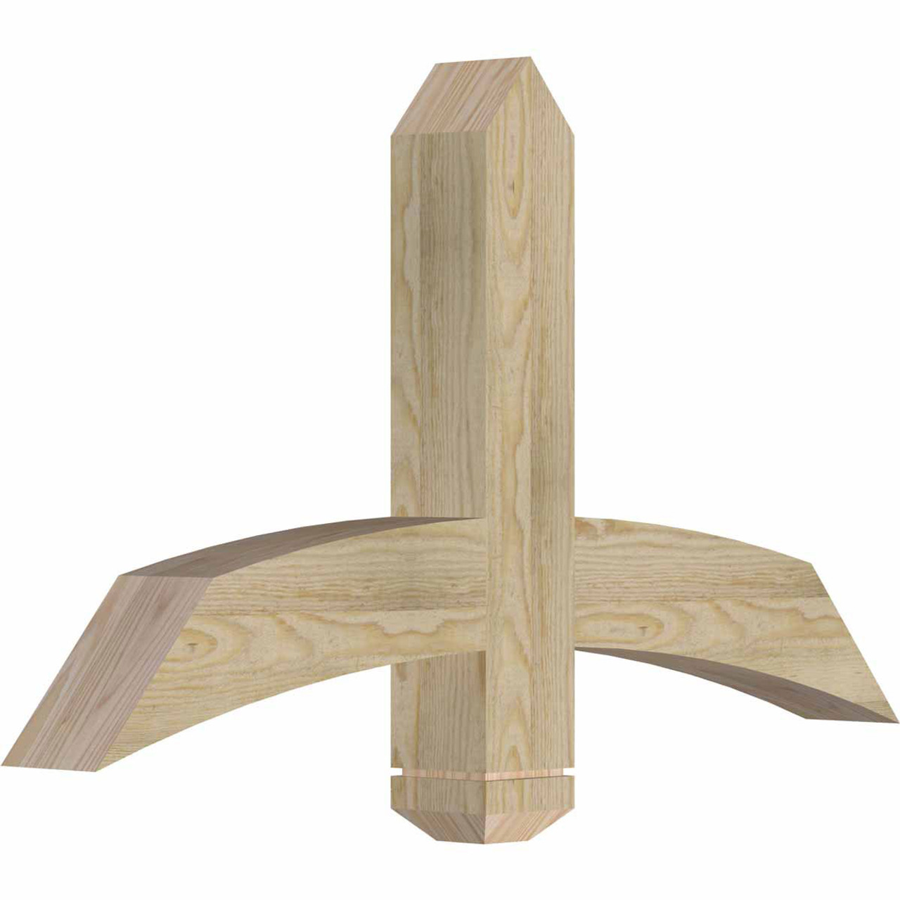 14/12 Pitch Bellingham Rough Sawn Timber Gable Bracket GBW036X21X0404BEL00RDF