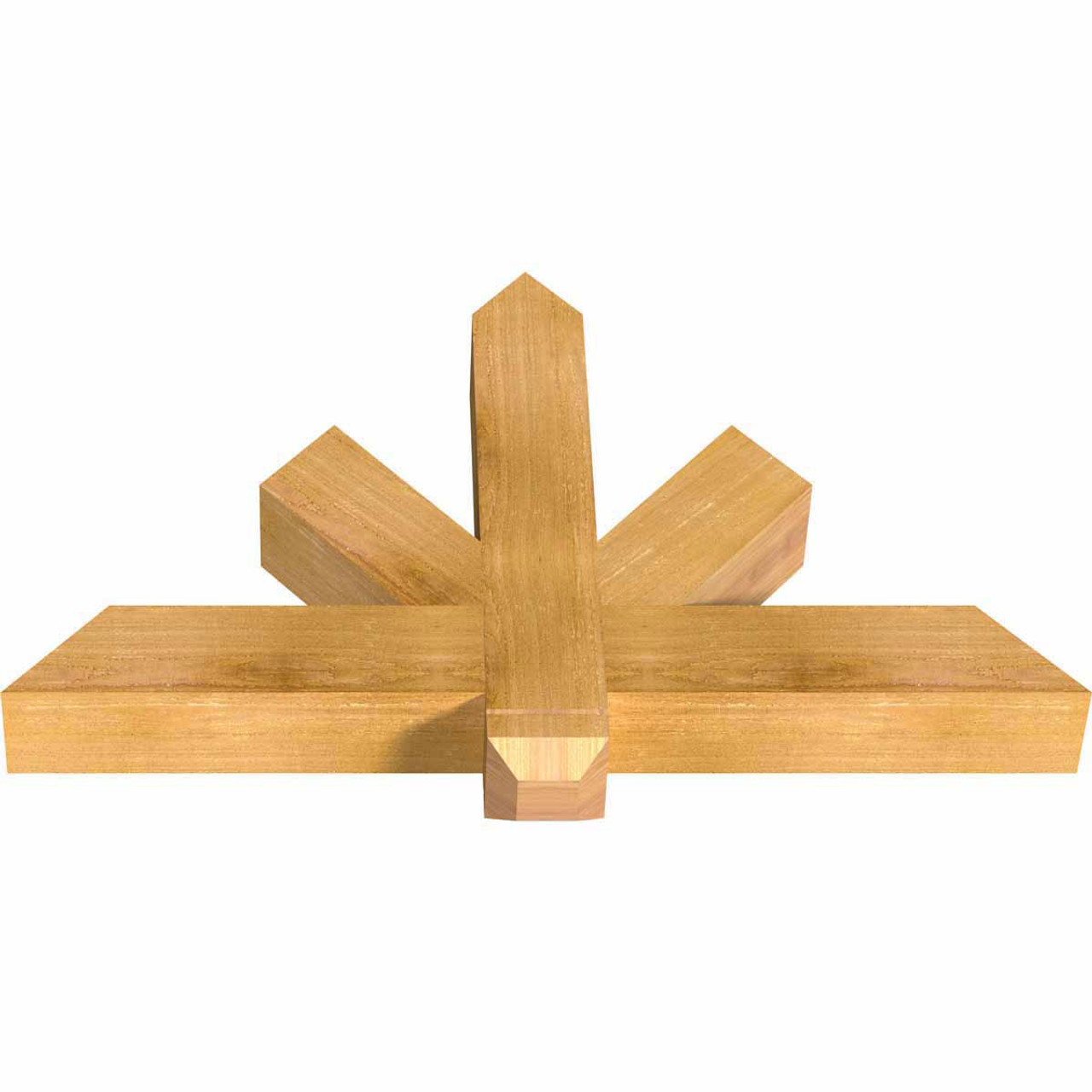 14/12 Pitch Kennewick Rough Sawn Timber Gable Bracket GBW036X21X0404KEN00RWR