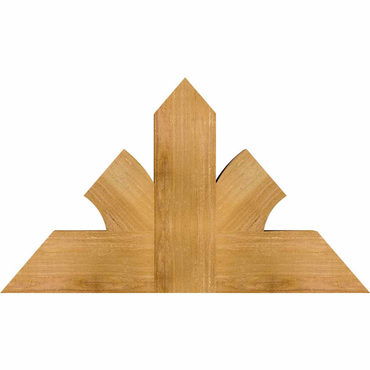 14/12 Pitch Richland Rough Sawn Timber Gable Bracket GBW036X21X0406RIC00RWR