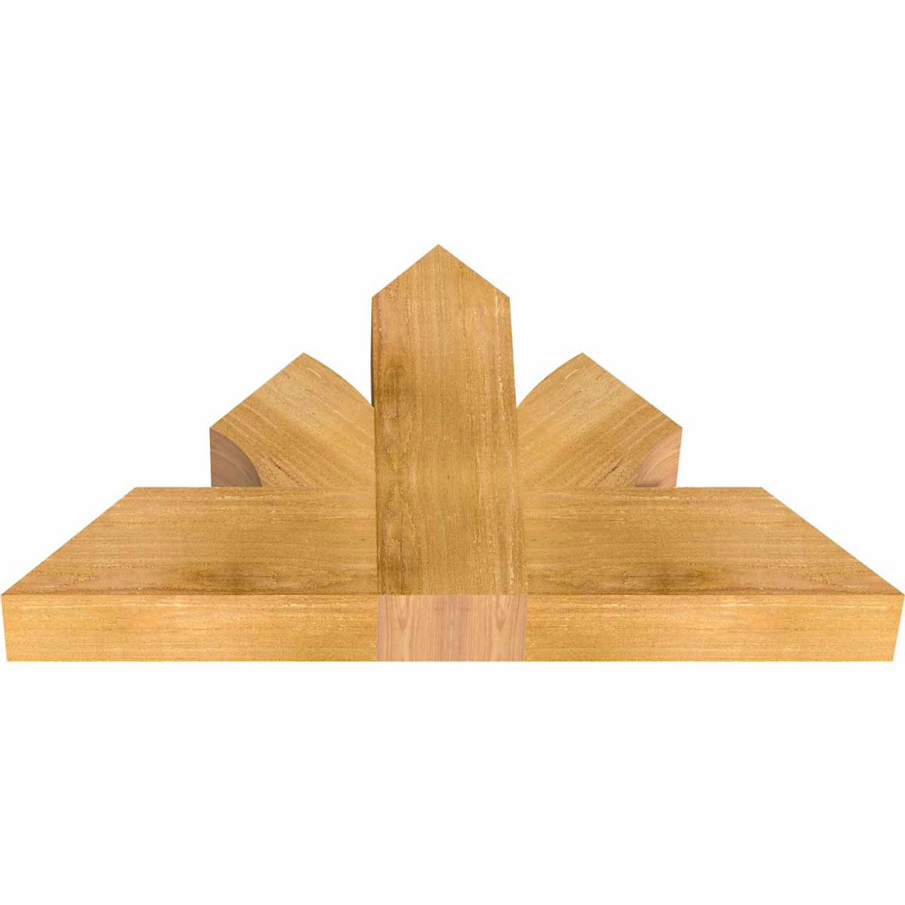 14/12 Pitch Richland Rough Sawn Timber Gable Bracket GBW036X21X0406RIC00RWR