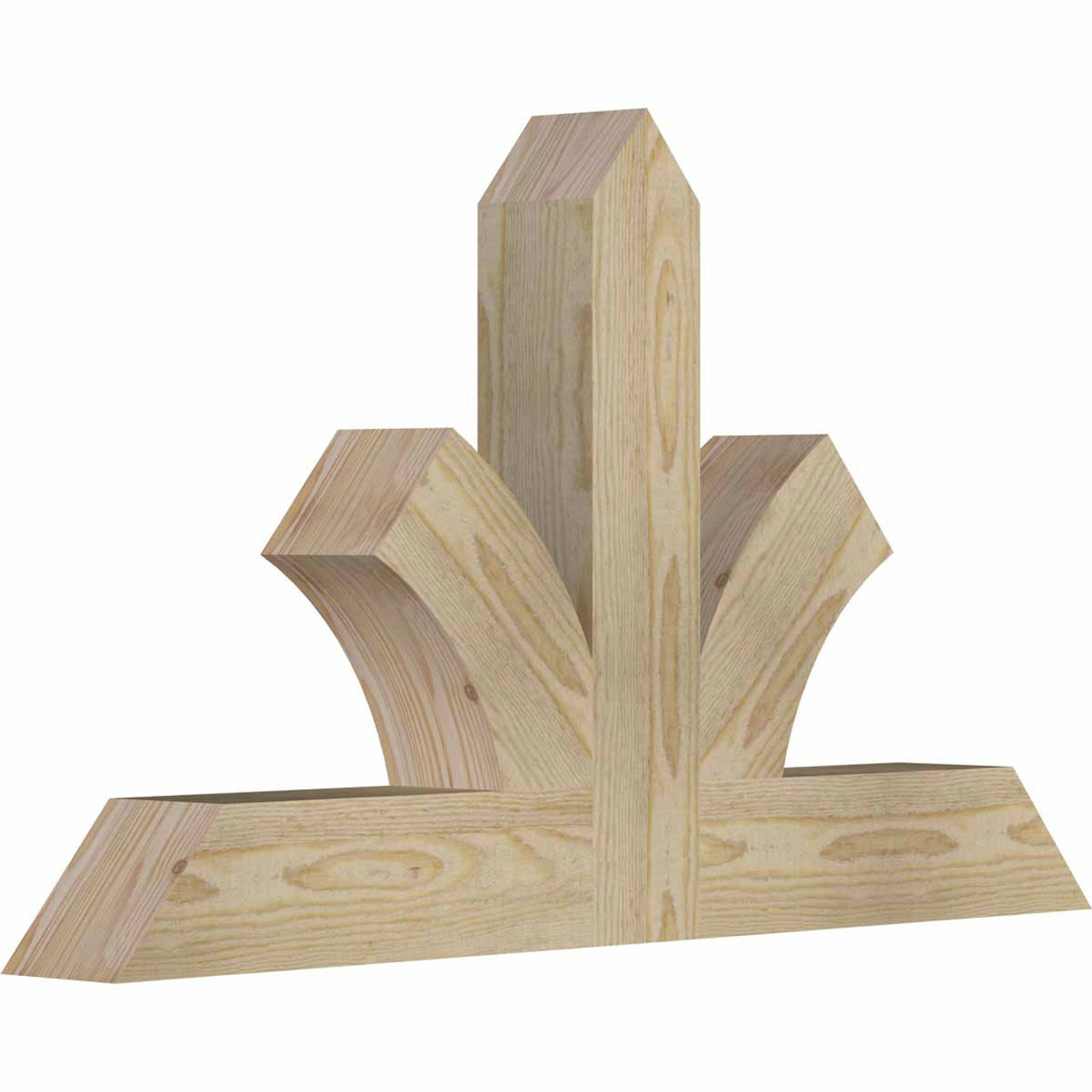 14/12 Pitch Richland Rough Sawn Timber Gable Bracket GBW036X21X0404RIC00RDF