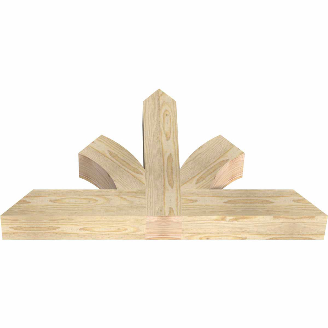 14/12 Pitch Richland Rough Sawn Timber Gable Bracket GBW036X21X0404RIC00RDF