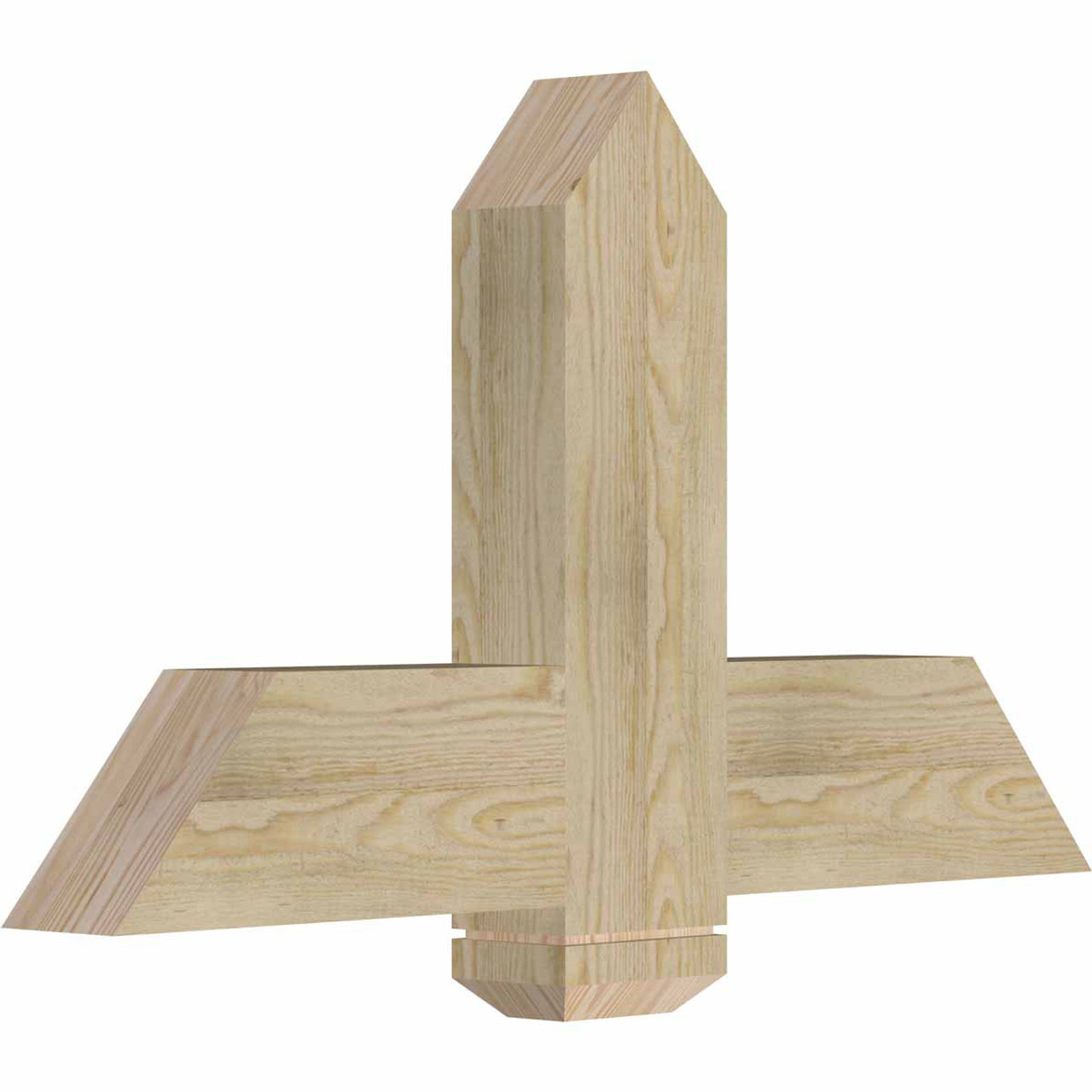 14/12 Pitch Eugene Rough Sawn Timber Gable Bracket GBW036X21X0406EUG00RDF