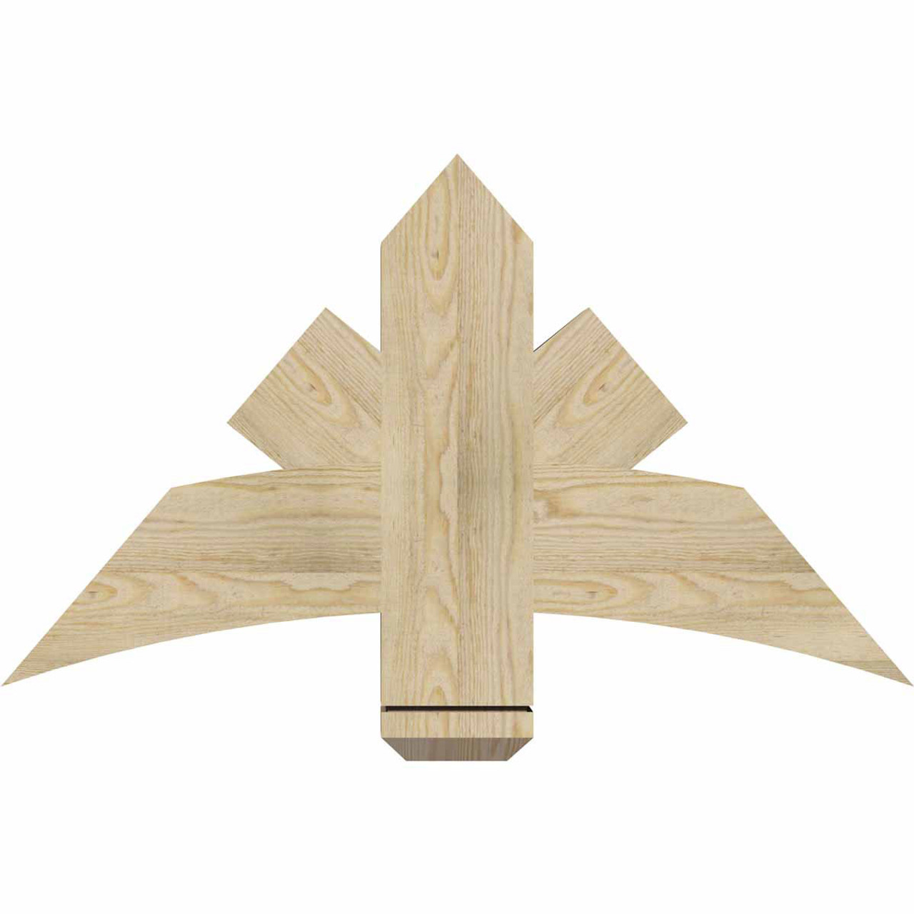 14/12 Pitch Alberta Rough Sawn Timber Gable Bracket GBW036X21X0406ALB00RDF