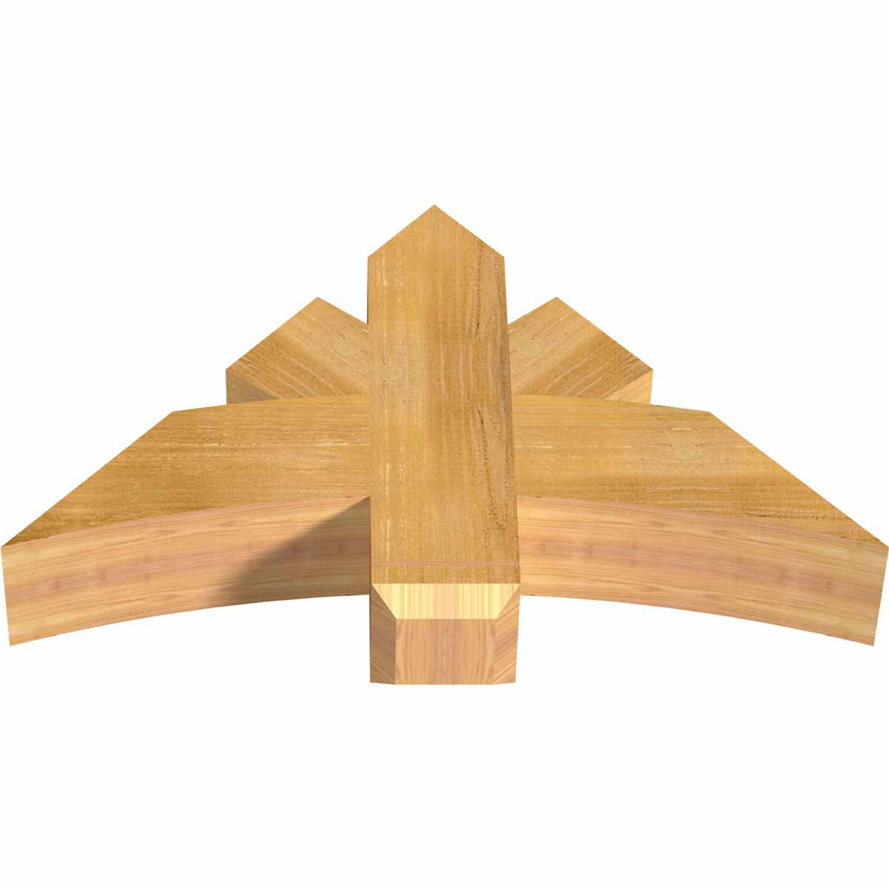 14/12 Pitch Alberta Rough Sawn Timber Gable Bracket GBW036X21X0606ALB00RWR