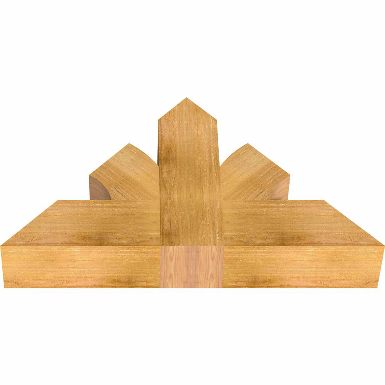 14/12 Pitch Richland Rough Sawn Timber Gable Bracket GBW036X21X0606RIC00RWR