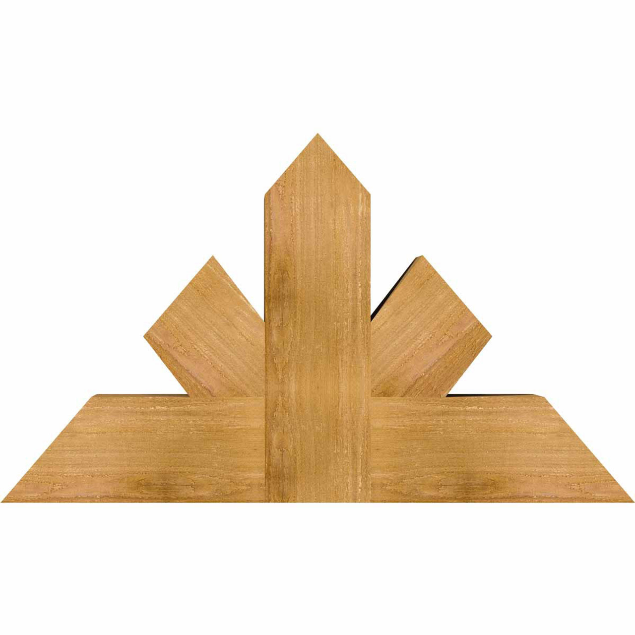 14/12 Pitch Saratoga Rough Sawn Timber Gable Bracket GBW036X21X0606SAR00RWR