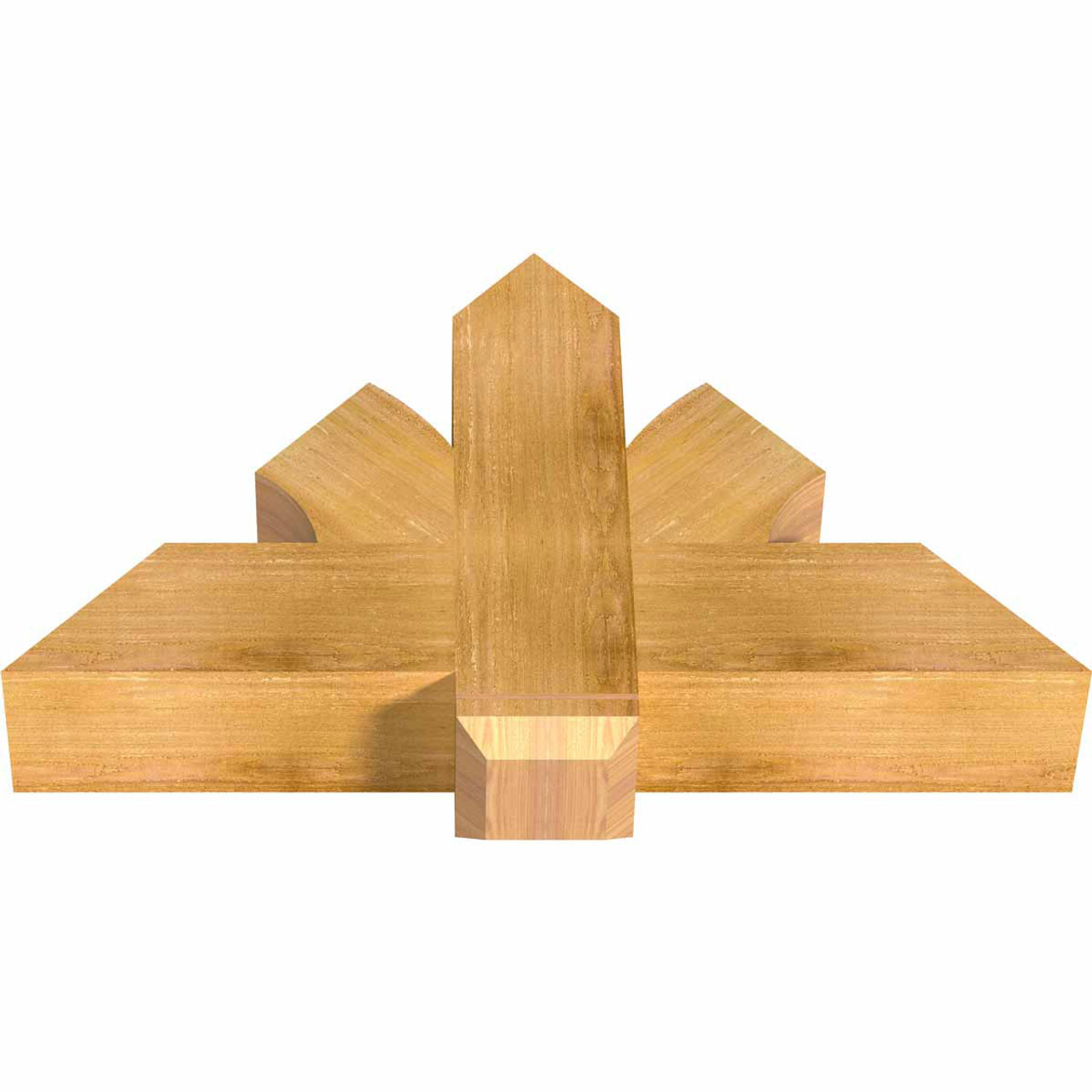 14/12 Pitch Redmond Rough Sawn Timber Gable Bracket GBW036X21X0606RED00RWR