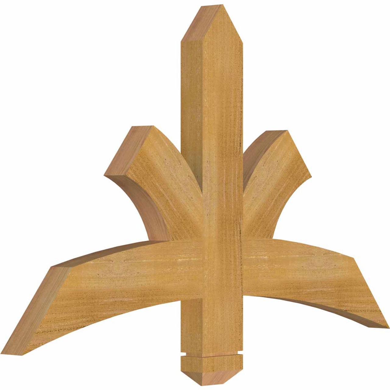 15/12 Pitch Davenport Rough Sawn Timber Gable Bracket GBW036X23X0204DAV00RWR