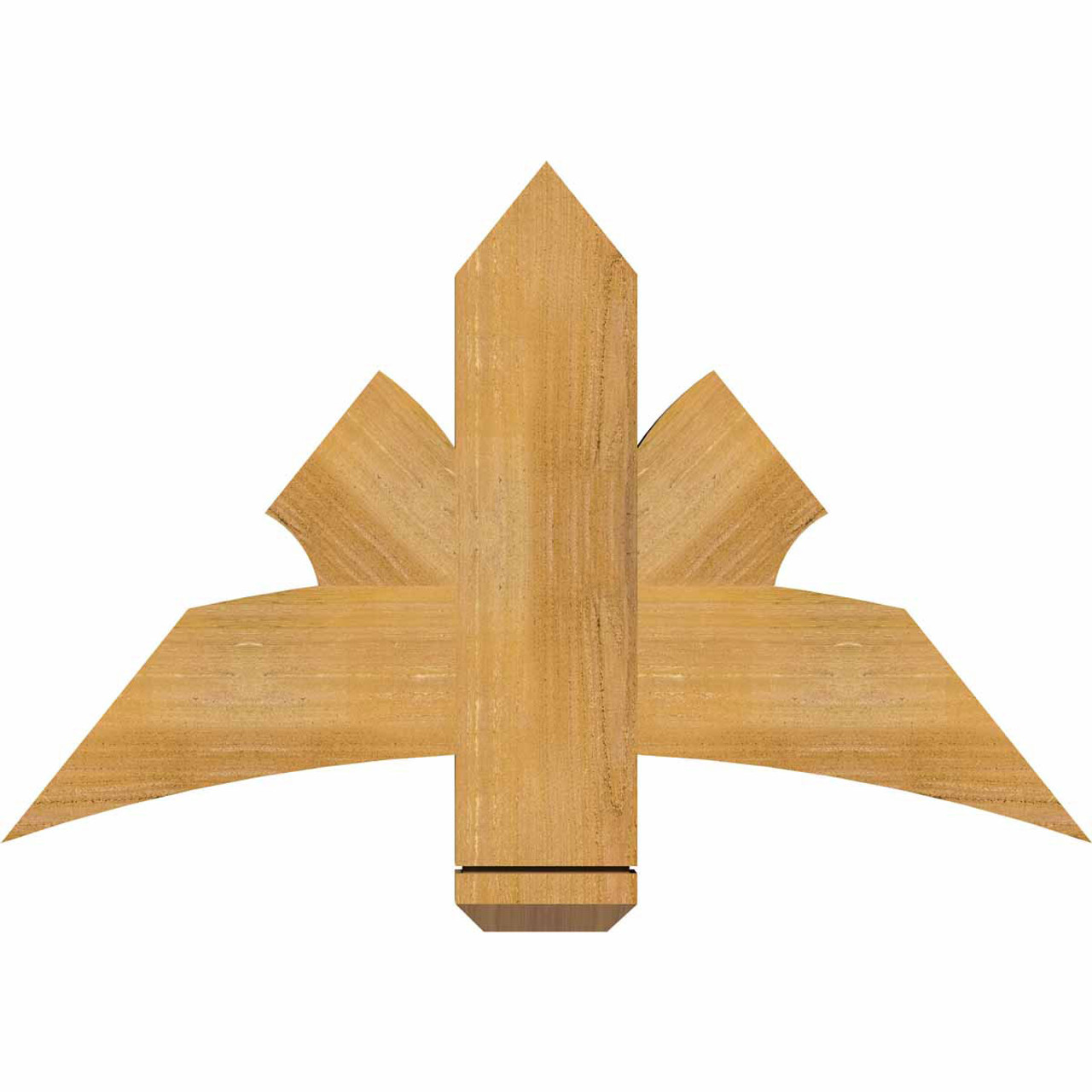 15/12 Pitch Davenport Rough Sawn Timber Gable Bracket GBW036X23X0206DAV00RWR