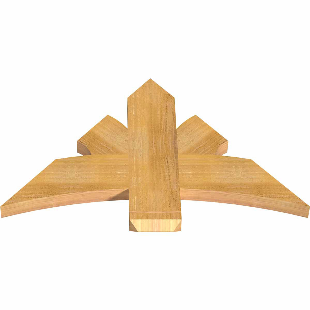 15/12 Pitch Davenport Rough Sawn Timber Gable Bracket GBW036X23X0206DAV00RWR