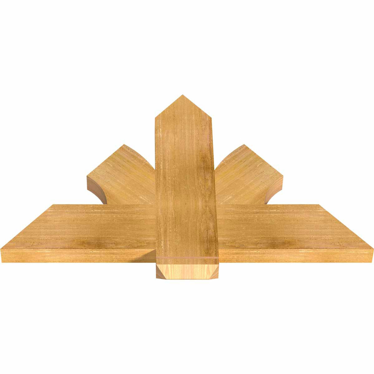 15/12 Pitch Redmond Rough Sawn Timber Gable Bracket GBW036X23X0206RED00RWR