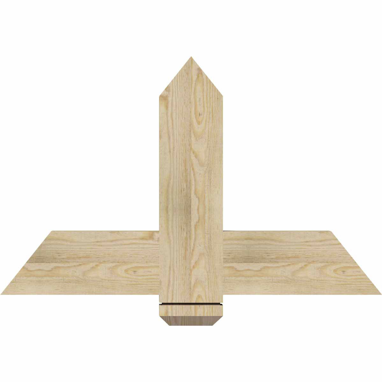 15/12 Pitch Eugene Rough Sawn Timber Gable Bracket GBW036X23X0206EUG00RDF