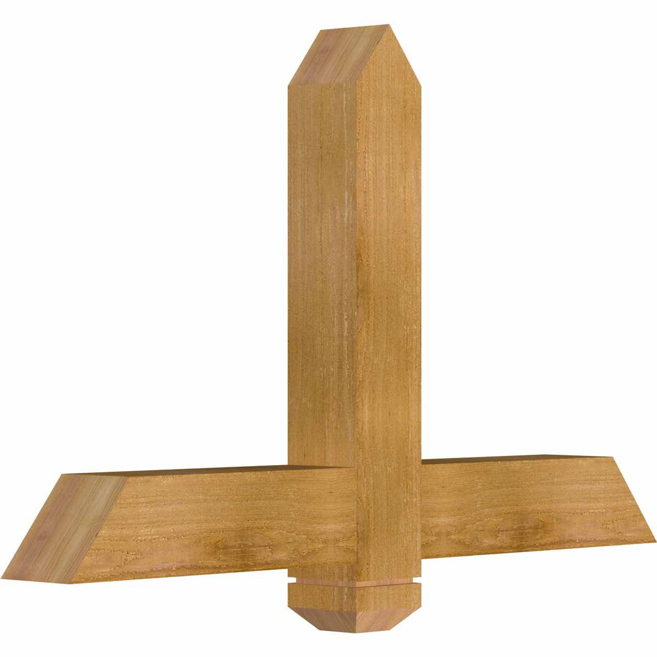 15/12 Pitch Eugene Rough Sawn Timber Gable Bracket GBW036X23X0404EUG00RWR