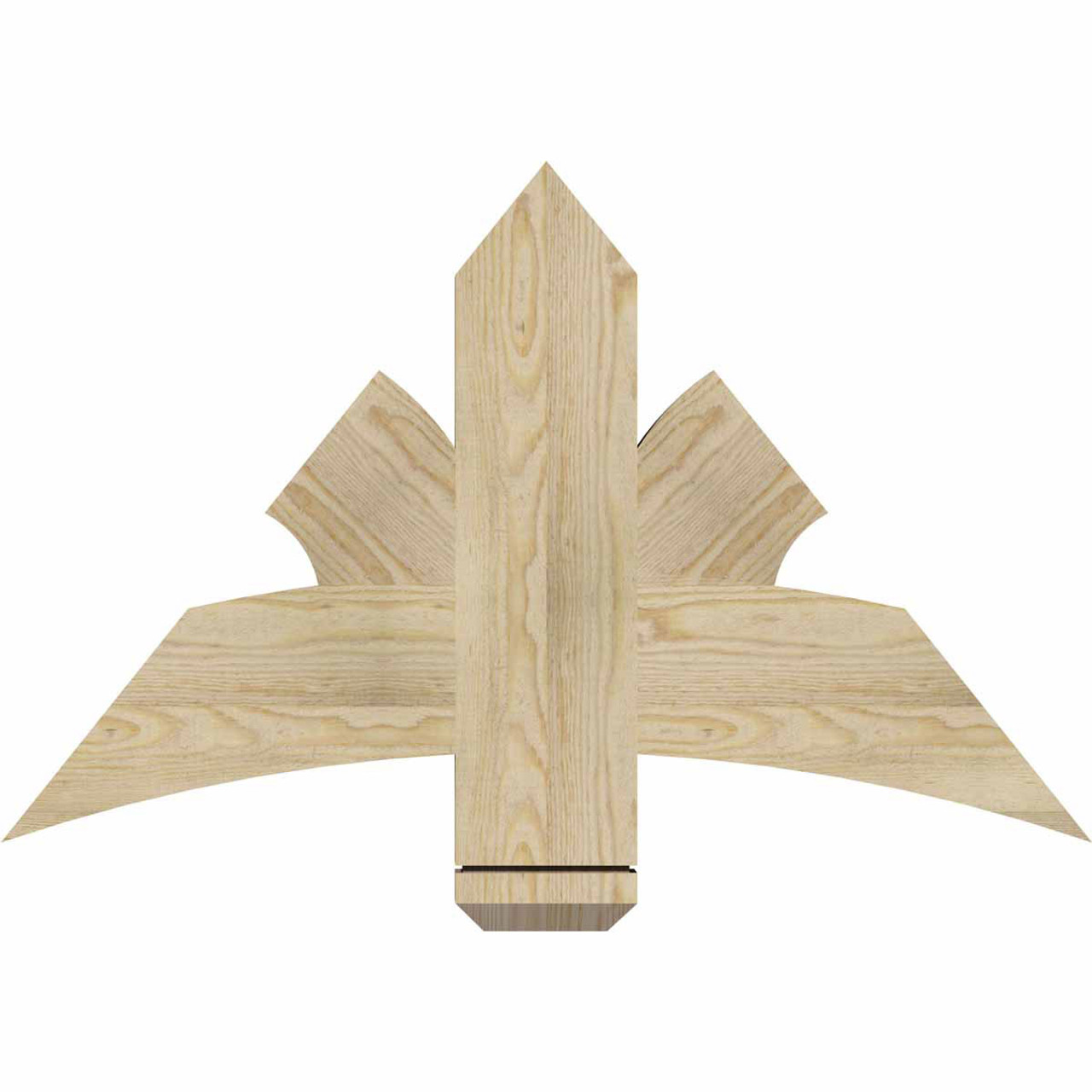 15/12 Pitch Davenport Rough Sawn Timber Gable Bracket GBW036X23X0206DAV00RDF