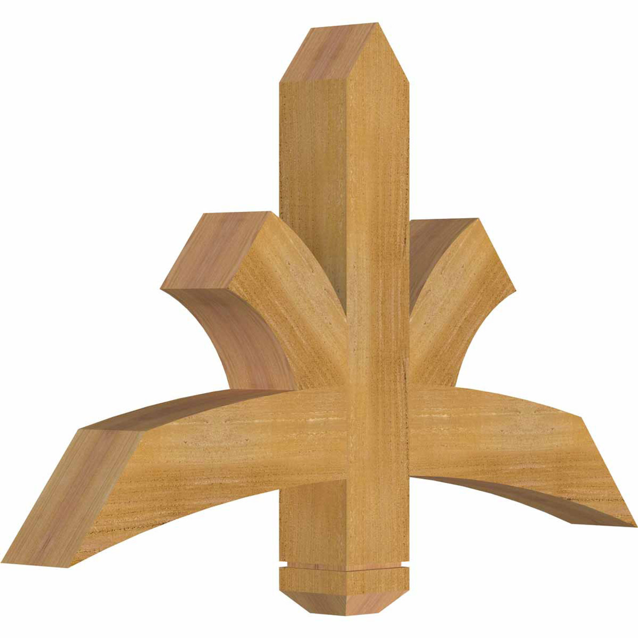 15/12 Pitch Davenport Rough Sawn Timber Gable Bracket GBW036X23X0404DAV00RWR