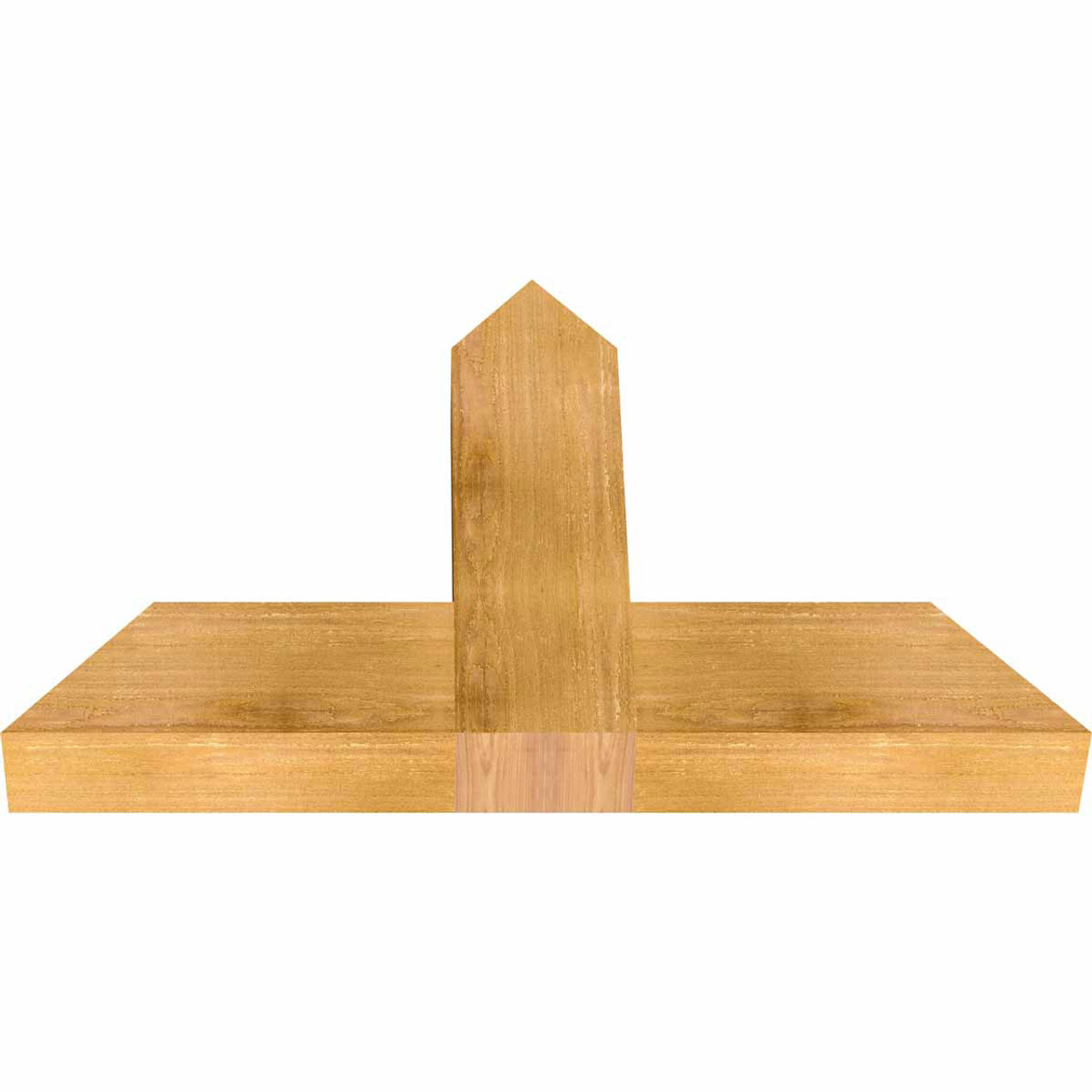 15/12 Pitch Portland Rough Sawn Timber Gable Bracket GBW036X23X0406POR00RWR