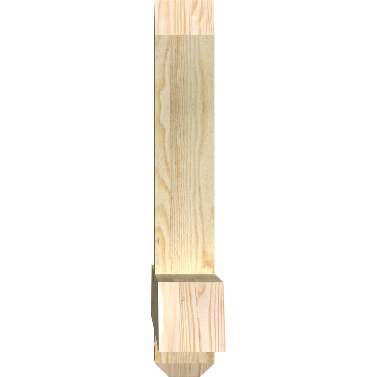 15/12 Pitch Eugene Rough Sawn Timber Gable Bracket GBW036X23X0404EUG00RDF