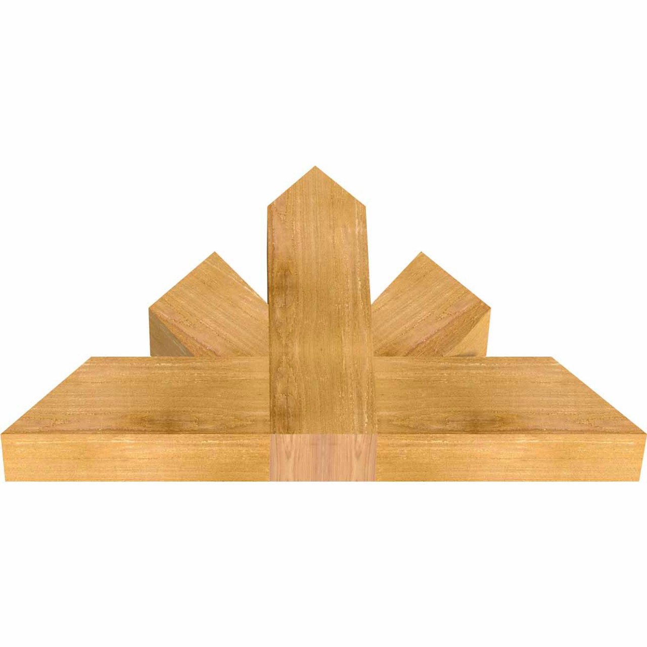 15/12 Pitch Saratoga Rough Sawn Timber Gable Bracket GBW036X23X0406SAR00RWR