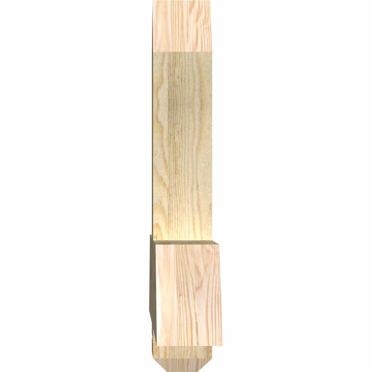 15/12 Pitch Eugene Rough Sawn Timber Gable Bracket GBW036X23X0406EUG00RDF