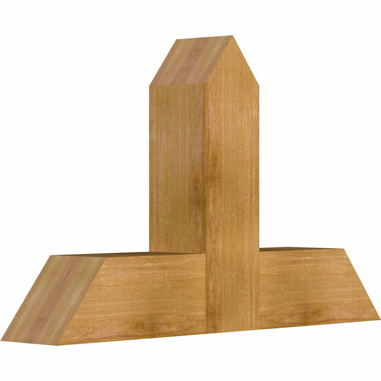 15/12 Pitch Portland Rough Sawn Timber Gable Bracket GBW036X23X0606POR00RWR