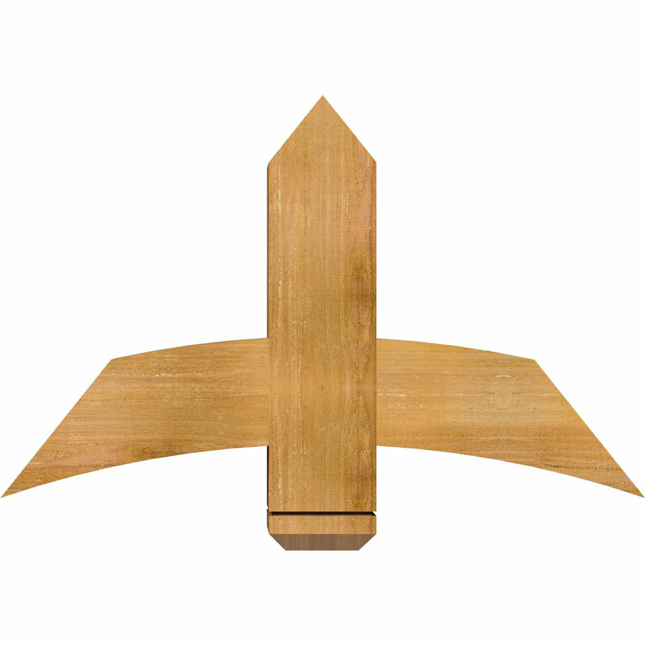 15/12 Pitch Bellingham Rough Sawn Timber Gable Bracket GBW036X23X0606BEL00RWR