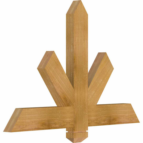 16/12 Pitch Kennewick Rough Sawn Timber Gable Bracket GBW036X24X0204KEN00RWR