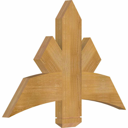16/12 Pitch Alberta Rough Sawn Timber Gable Bracket GBW036X24X0206ALB00RWR