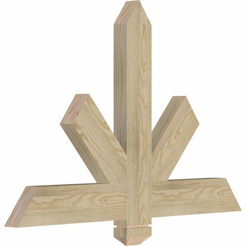 16/12 Pitch Kennewick Rough Sawn Timber Gable Bracket GBW036X24X0204KEN00RDF