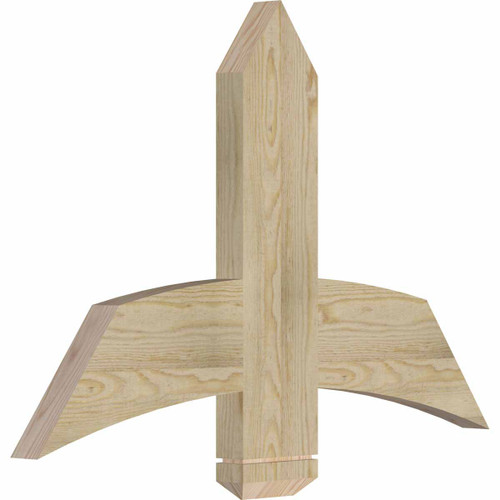16/12 Pitch Bellingham Rough Sawn Timber Gable Bracket GBW036X24X0206BEL00RDF
