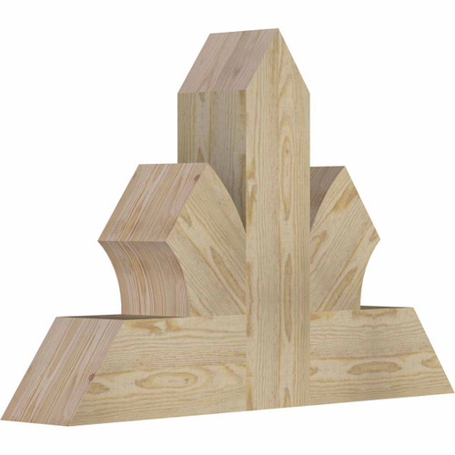 16/12 Pitch Richland Rough Sawn Timber Gable Bracket GBW036X24X0606RIC00RDF