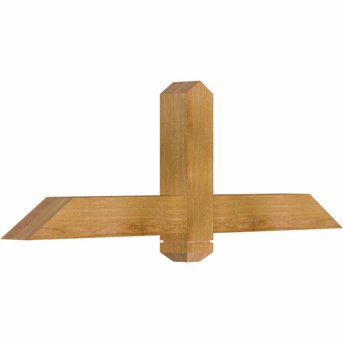 8/12 Pitch Eugene Rough Sawn Timber Gable Bracket GBW048X16X0404EUG00RWR